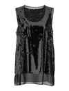 Comme Des Garçons Black Sequin Top
