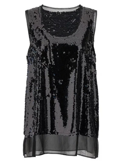 COMME DES GARÇONS COMME DES GARÇONS SEQUIN TOP