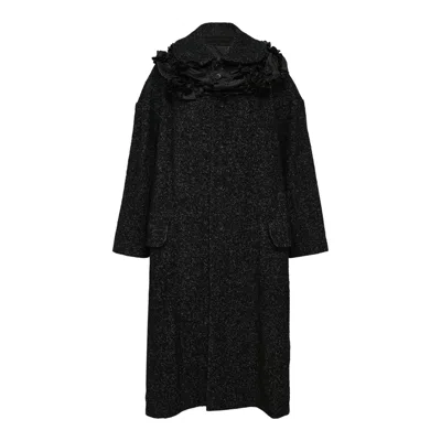 Comme Des Garçons Shark Skin X Polyester Taffeta Coat In Black
