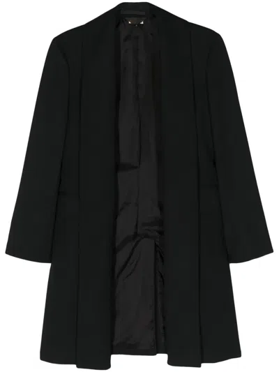 Comme Des Garçons Shawl-lapel Wool Bazer In Black