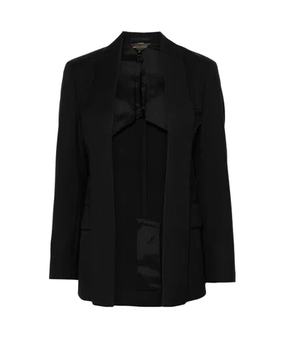 Comme Des Garçons Shawl-lapels Wool Blazer In Black