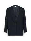 Comme Des Garçons Shawl-lapel Single-breasted Jacket In Black