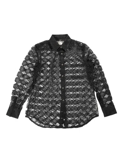 Comme Des Garçons Sheer Lace Shirt