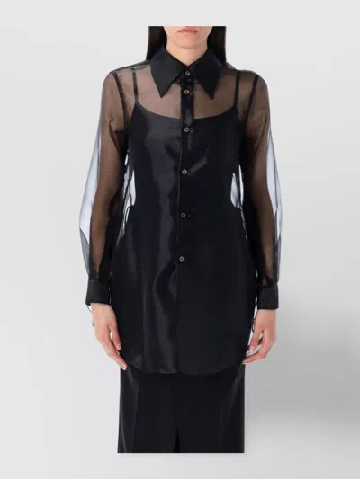 COMME DES GARÇONS SHEER ORGANZA POLY SHIRT