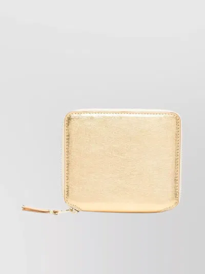 Comme Des Garçons Shiny Metallic Wallet Gold Finish