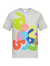Comme Des Garçons Shirt Abstract-print T-shirt In Gray