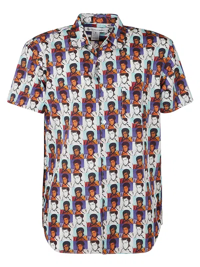 Comme Des Garçons Shirt All-over Photo Printed Formal Shirt In Multi