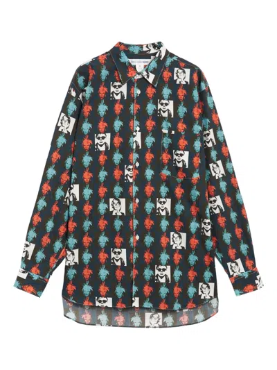 Comme Des Garçons Shirt Andy Warhol Shirt And Blouse Multicolor In Animal Print