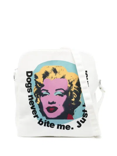 Comme Des Garçons Shirt Andy Warhol Shoulder Bag In Weiss