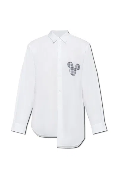 Comme Des Garçons Shirt X Disney Mickey-print Shirt In White