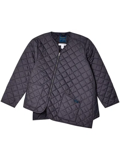 Comme Des Garçons Shirt Asymmetric Jacket In Blue