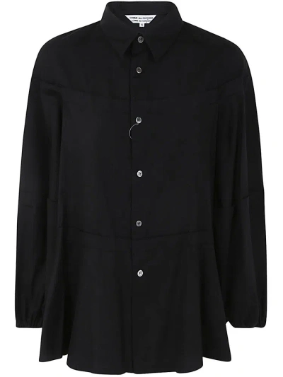 Comme Des Garçons Shirt Balloon Sleeved Buttoned Shirt In Black