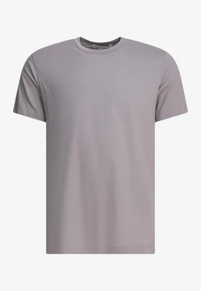 Comme Des Garçons Shirt Logo Printed Crewneck T-shirt In Gray