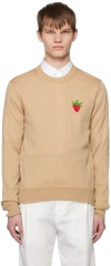 Comme Des Garçons Shirt Beige Brett Westfall Edition Sweater