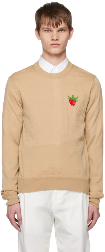 Comme Des Garçons Shirt Beige Brett Westfall Edition Sweater