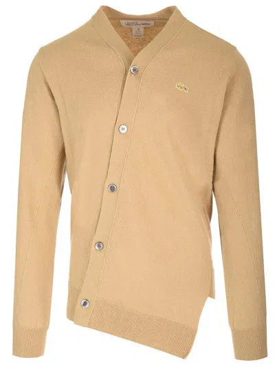 Comme Des Garçons Shirt Beige Cardigan X La Coste Knitwear Beige
