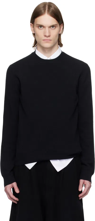 Comme Des Garçons Shirt Black Crew Neck Sweater In 1 Black