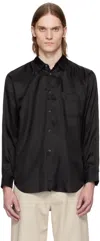 Comme Des Garçons Shirt Black Plain Shape 2 Shirt In 1 Black