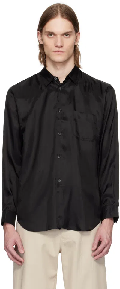 Comme Des Garçons Shirt Black Plain Shape 2 Shirt In 1 Black