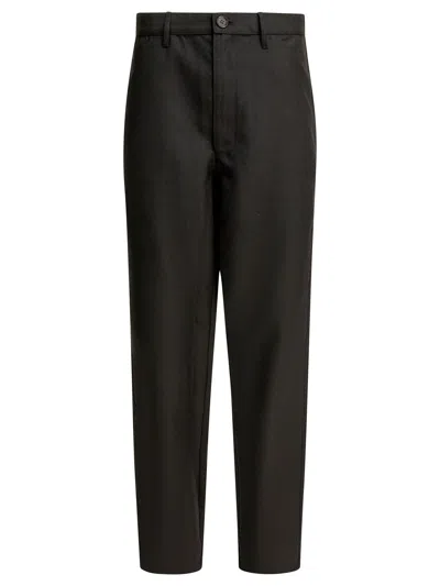 Comme Des Garçons Shirt Black Polyester Wool Trousers