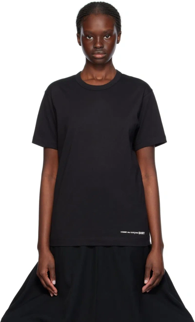 Comme Des Garçons Shirt Black Printed T-shirt In 1 Black