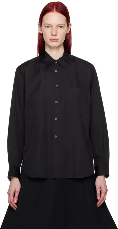 Comme Des Garçons Shirt Black Spread Collar Shirt In 1 Black
