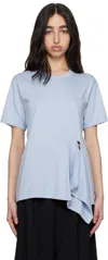 Comme Des Garçons Shirt Blue Open Loop T-shirt In 1 Blue