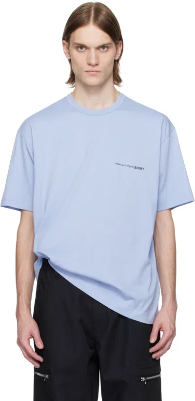 Comme Des Garçons Shirt Blue Oversized T-shirt In 1 Blue