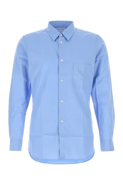 Comme Des Garçons Shirt Cerulean Blue Poplin Shirt