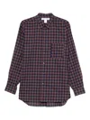 Comme Des Garçons Shirt Check-pattern Shirt In Brown