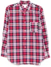 Comme Des Garçons Shirt Tartan Pattern Shirt In 红色