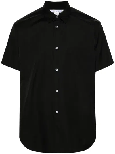 Comme Des Garçons Shirt Classic-collar Cotton Shirt In Schwarz