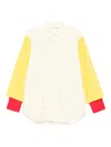 Comme Des Garçons Shirt Colour-block Long-sleeved Shirt In Neutral