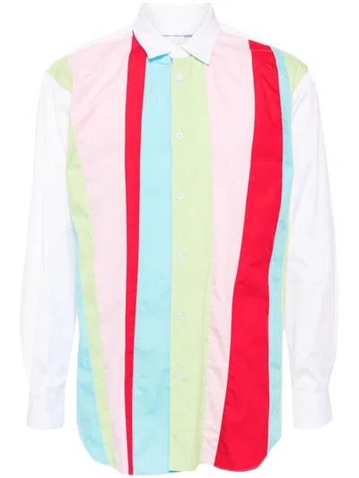 Comme Des Garçons Shirt Gestreiftes Hemd In Weiss