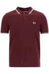 Comme Des Garçons Shirt Logo Polo Shirt In Burgundy (red)