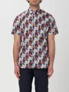 Comme Des Garçons Muhammad Ali Printed Shirt In Red