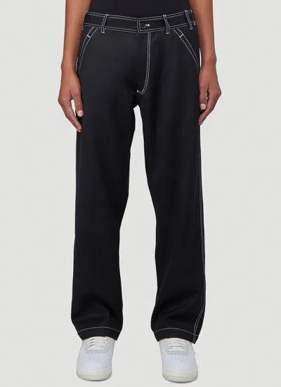 Comme Des Garçons Shirt Contrast-stitch Pants In Black