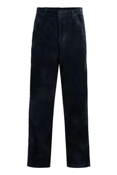 Pre-owned Comme Des Garçons Shirt Corduroy Trousers In Blue