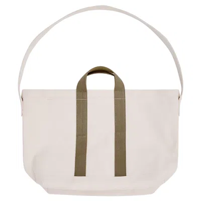 Comme Des Garçons Shirt Cotton Canvas Tote Bag In Neutral