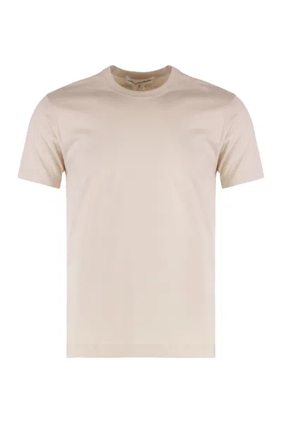 Comme Des Garçons Shirt Cotton Crew-neck T-shirt In Beige