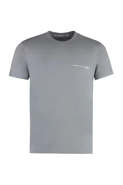 Comme Des Garçons Shirt Cotton Crew-neck T-shirt In Grey