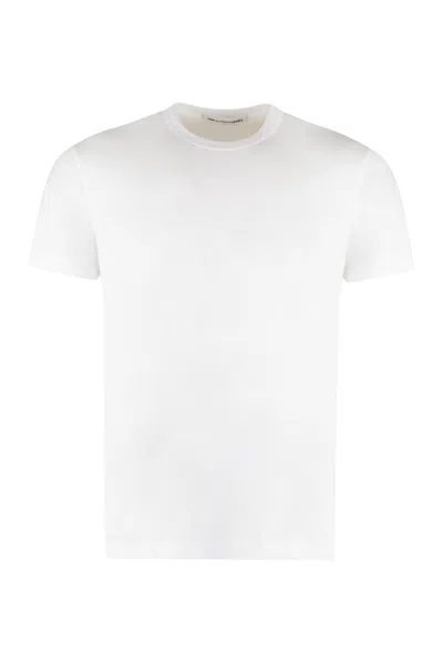 Comme Des Garçons Shirt Cotton Crew-neck T-shirt In White