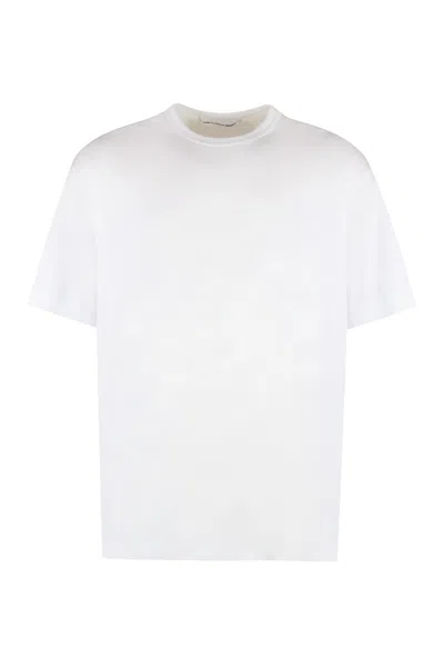 Comme Des Garçons Shirt Crew-neck Cotton T-shirt In White