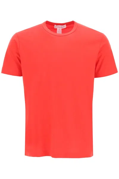 Comme Des Garçons Shirt Cotton Crewneck T-shirt In Red