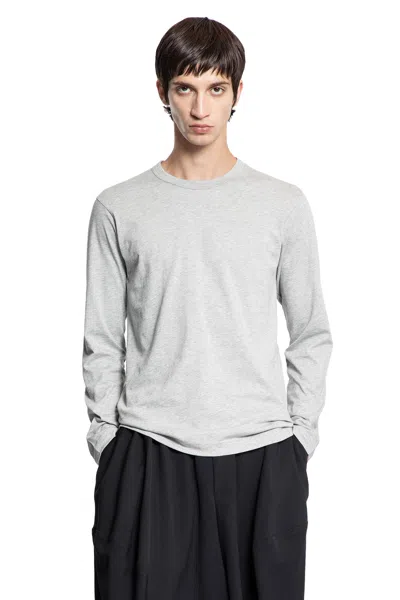 Comme Des Garçons Shirt Cotton Jersey Forever Long Sleeve T-shirt In Gray