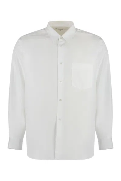 Comme Des Garçons Shirt Cotton Long Sleeve Shirt For Men In White