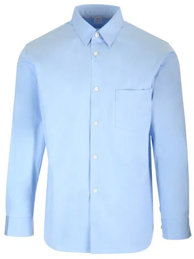 Comme Des Garçons Shirt Cotton Poplin Shirt Shirts Light Blue