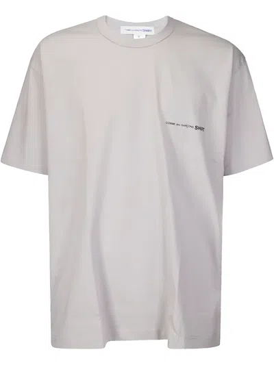 Comme Des Garçons Shirt Cotton T-shirt With Print In Grey