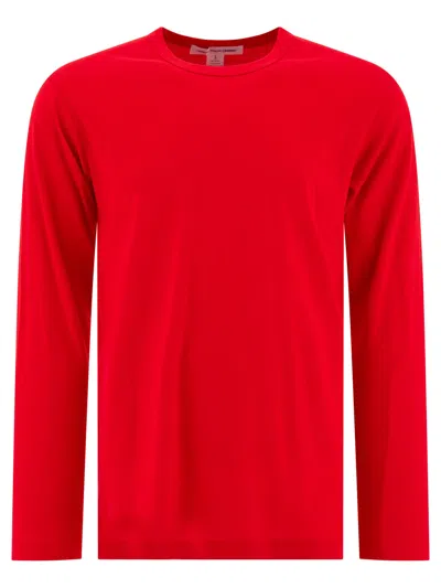 Comme Des Garçons Shirt Cotton T-shirt T-shirts In Red