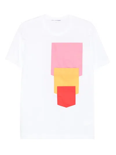 Comme Des Garçons Shirt Cotton T-shirt In White
